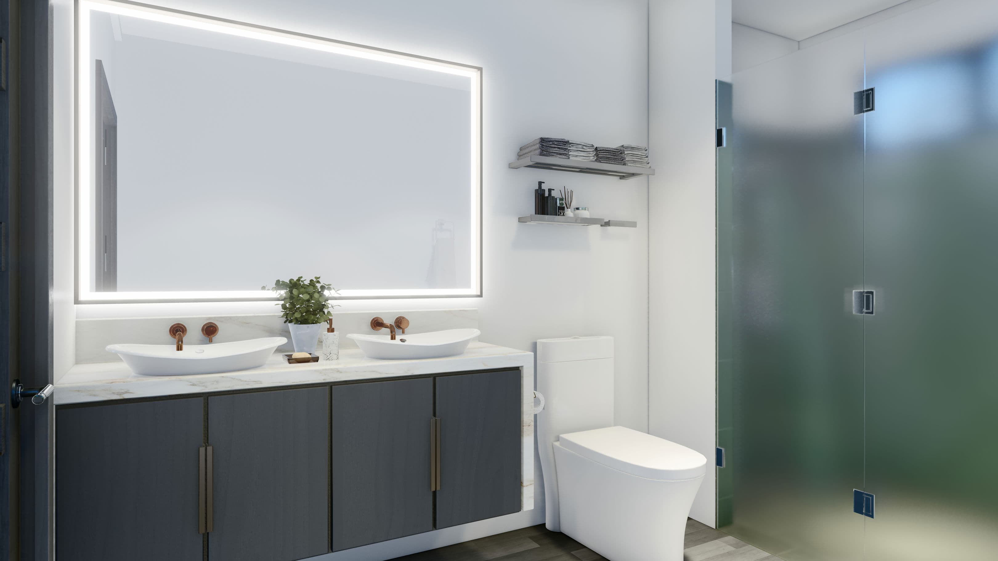 Model 1 bathroom home features