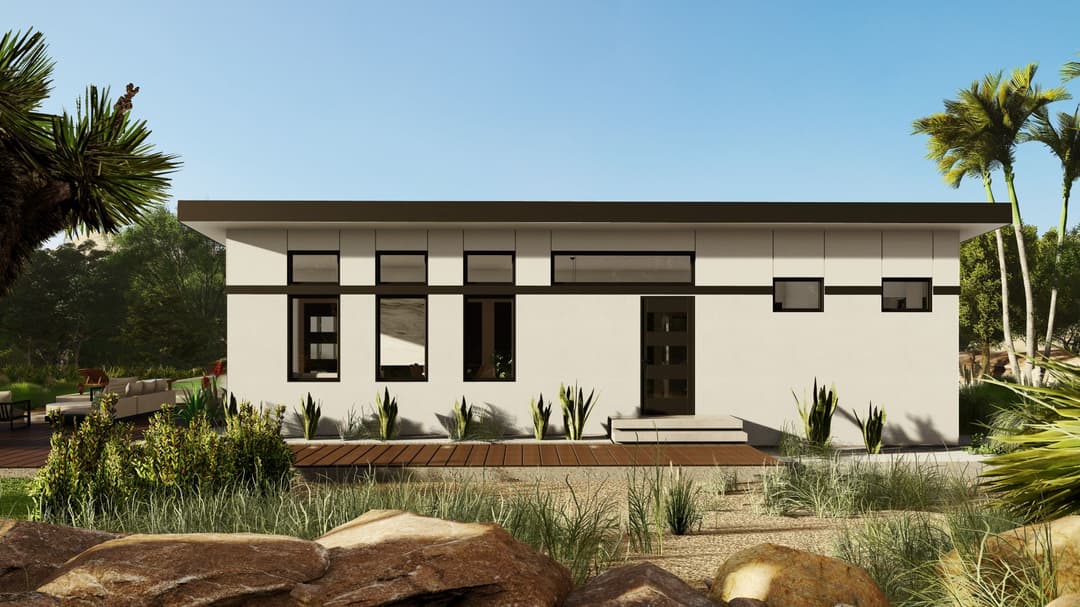 Model 26 exterior home features