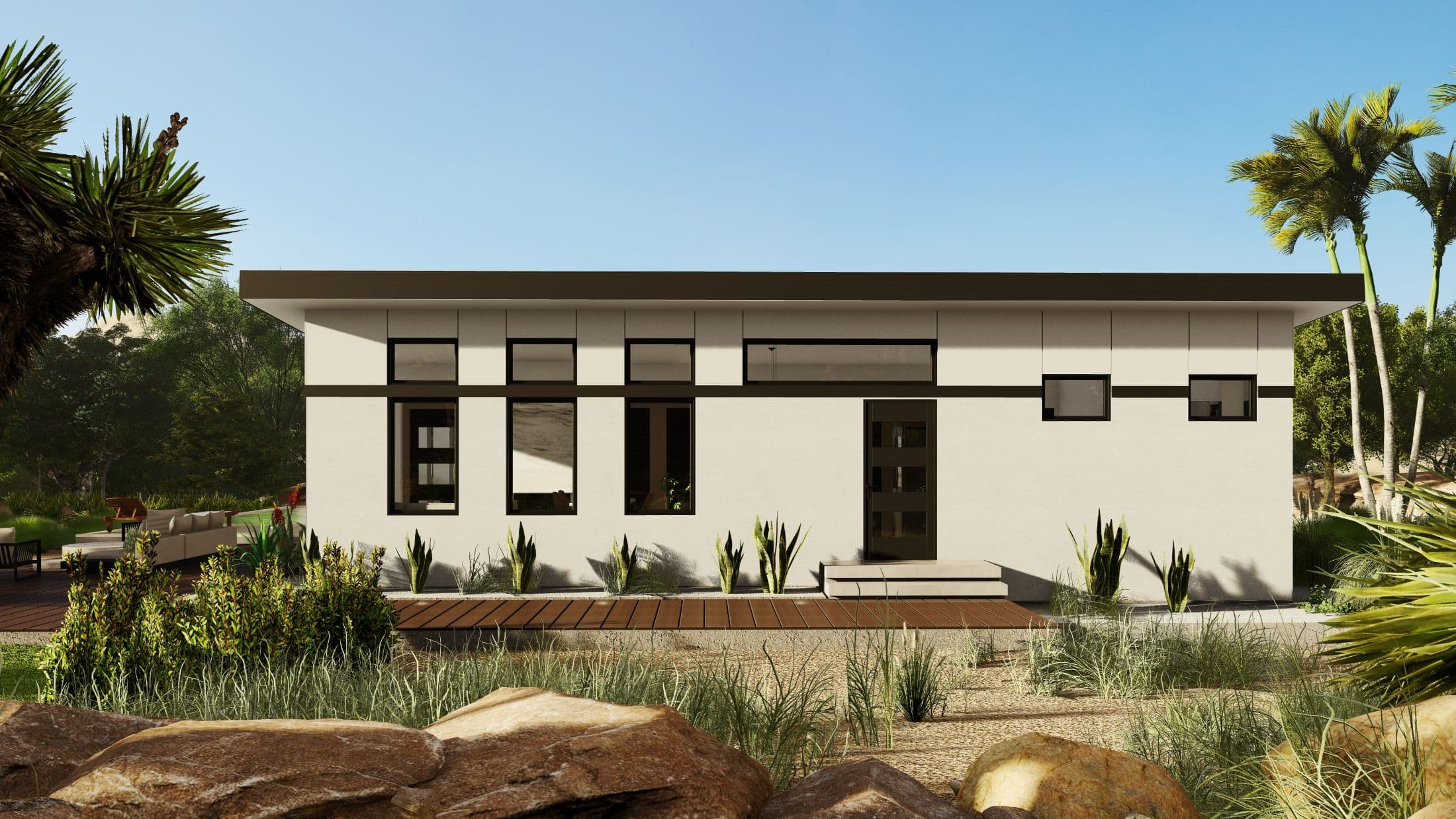 Model 26 exterior home features