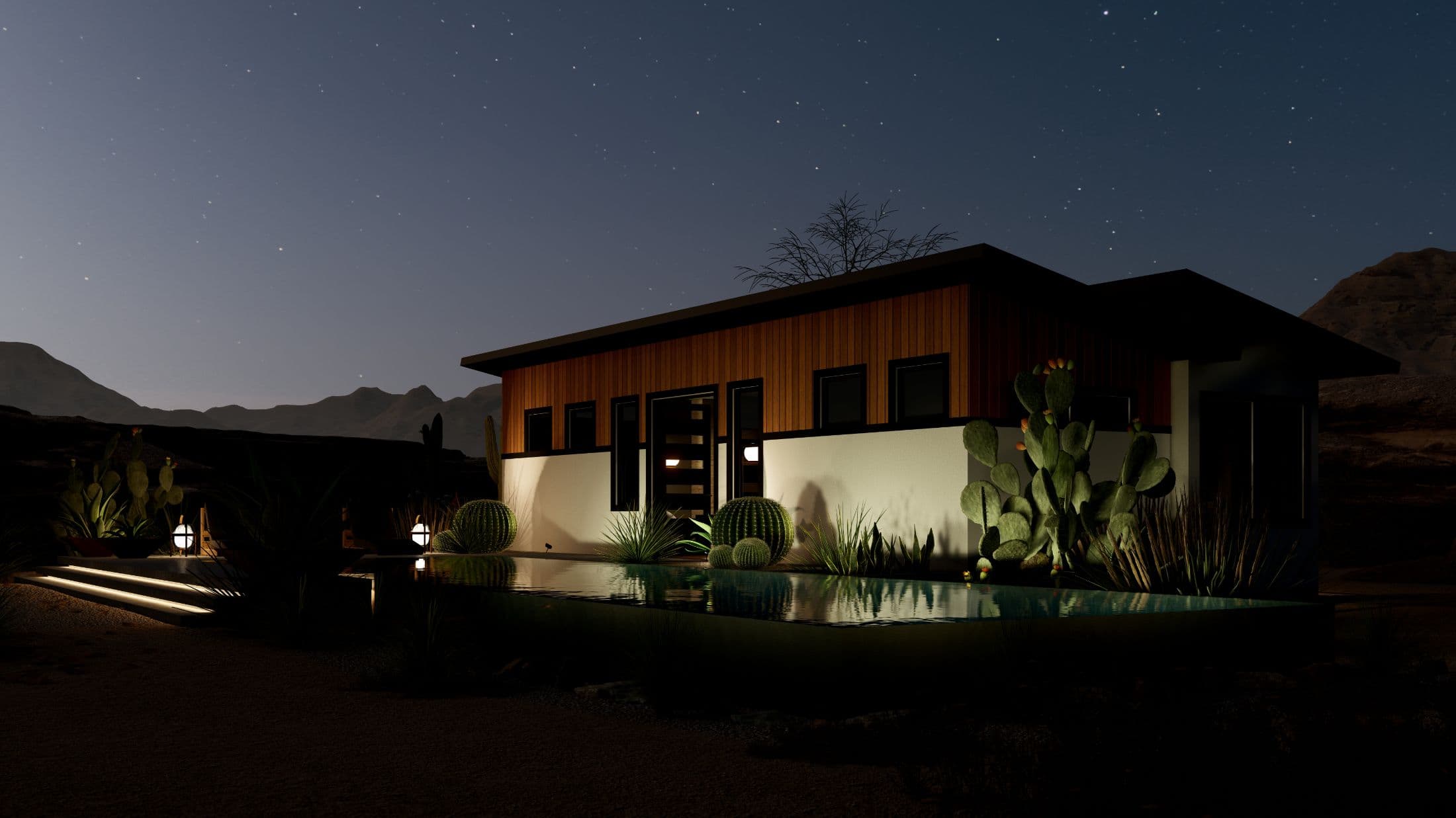 Model 25 exterior home features