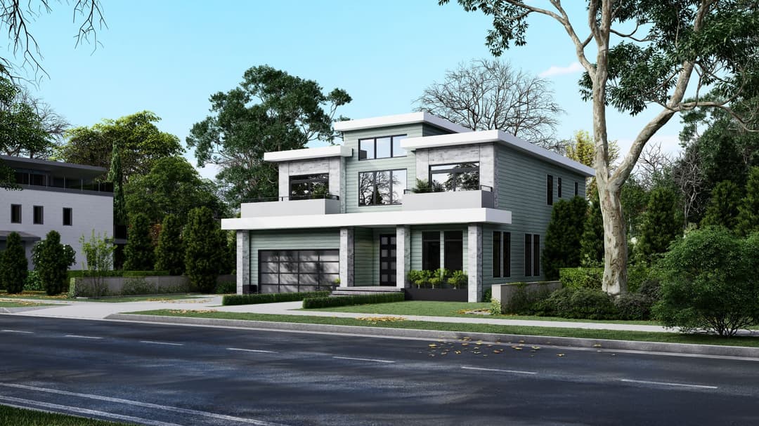 Model 4 exterior home features