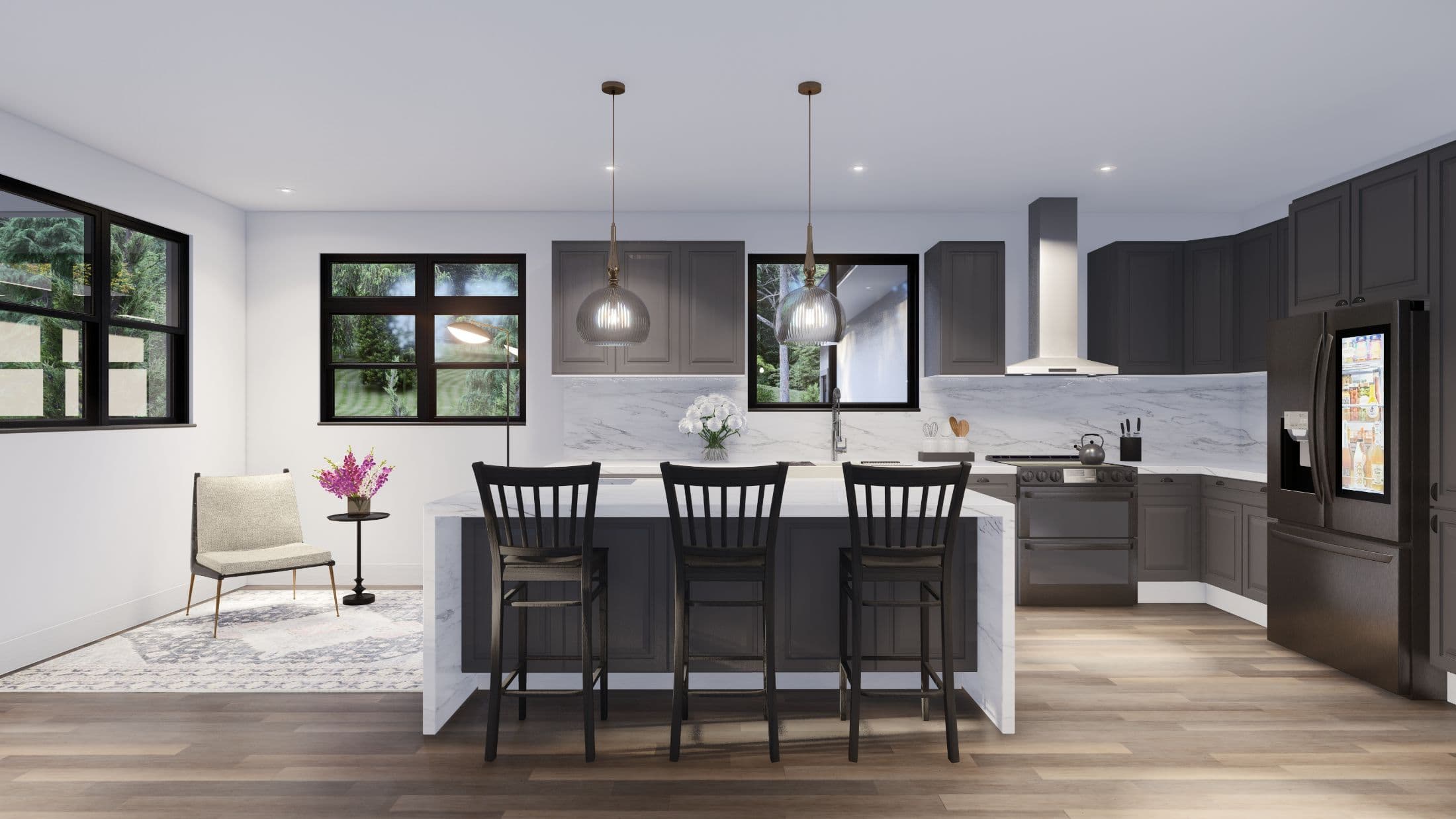 Model 3 kitchen home features