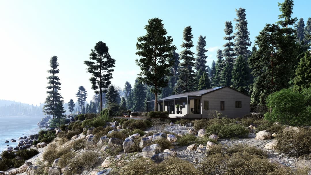 Model 17 exterior home features