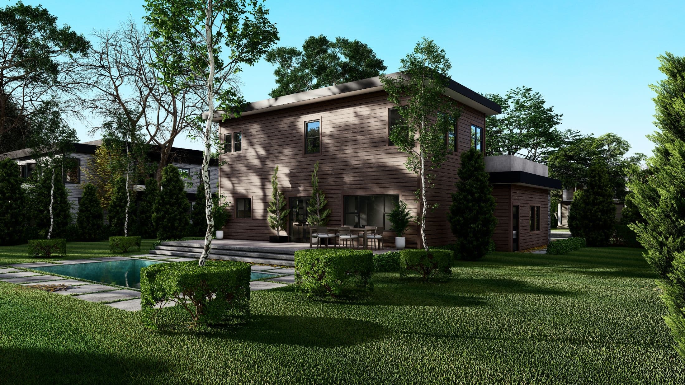 Model 5 exterior home features