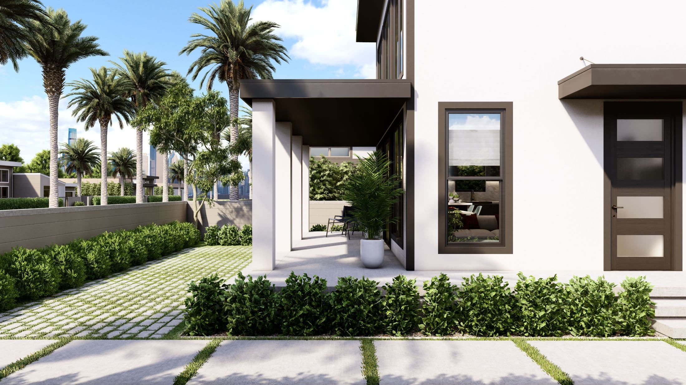 Model 6 exterior home features