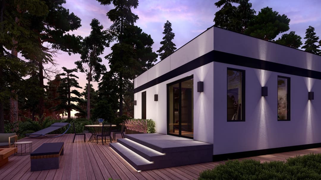 Model 27 exterior home features