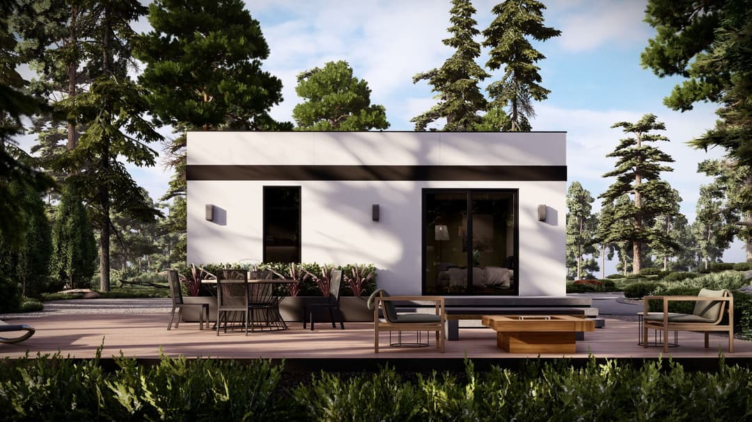 Model 27 exterior home features