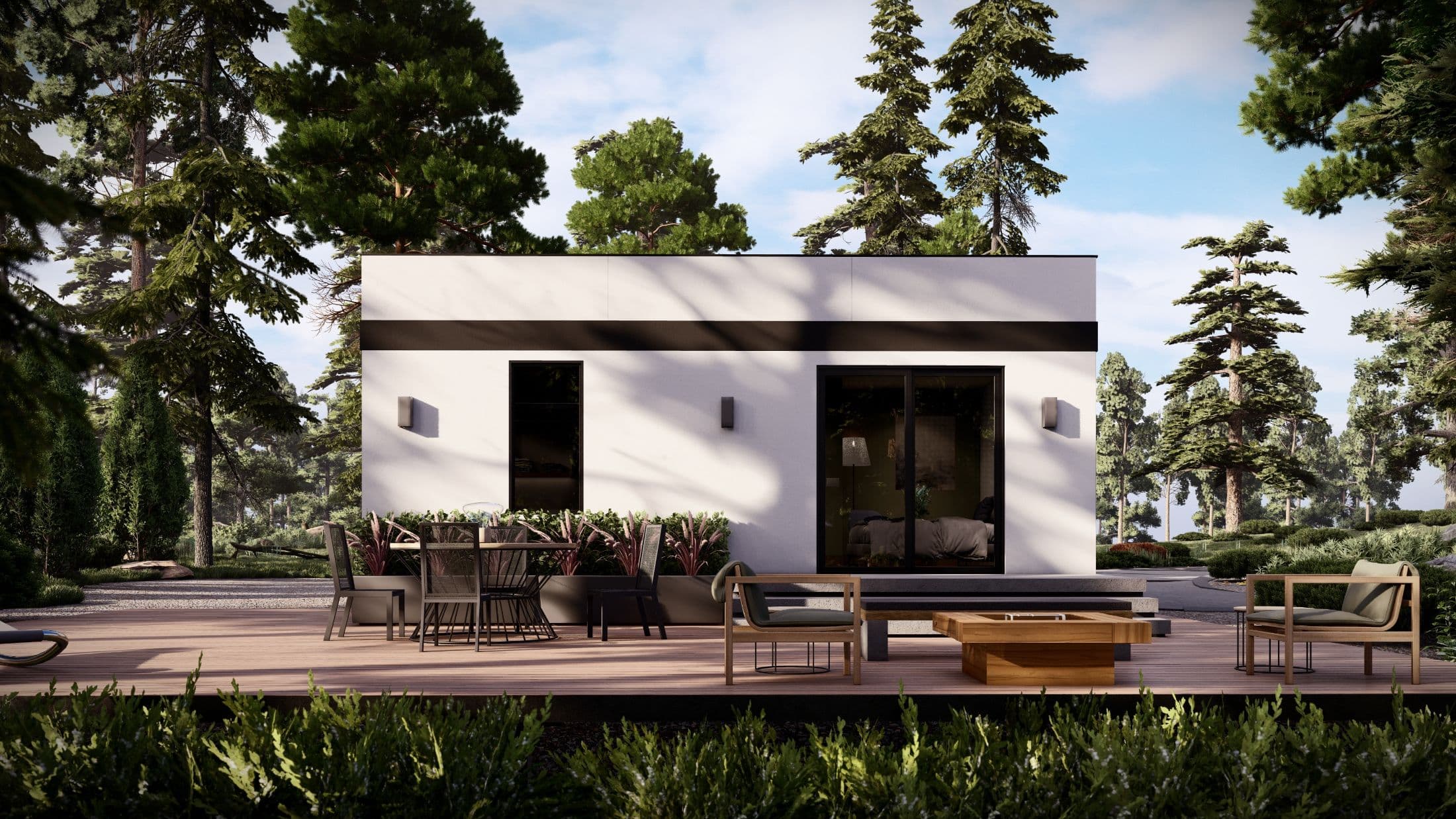 Model 27 exterior home features