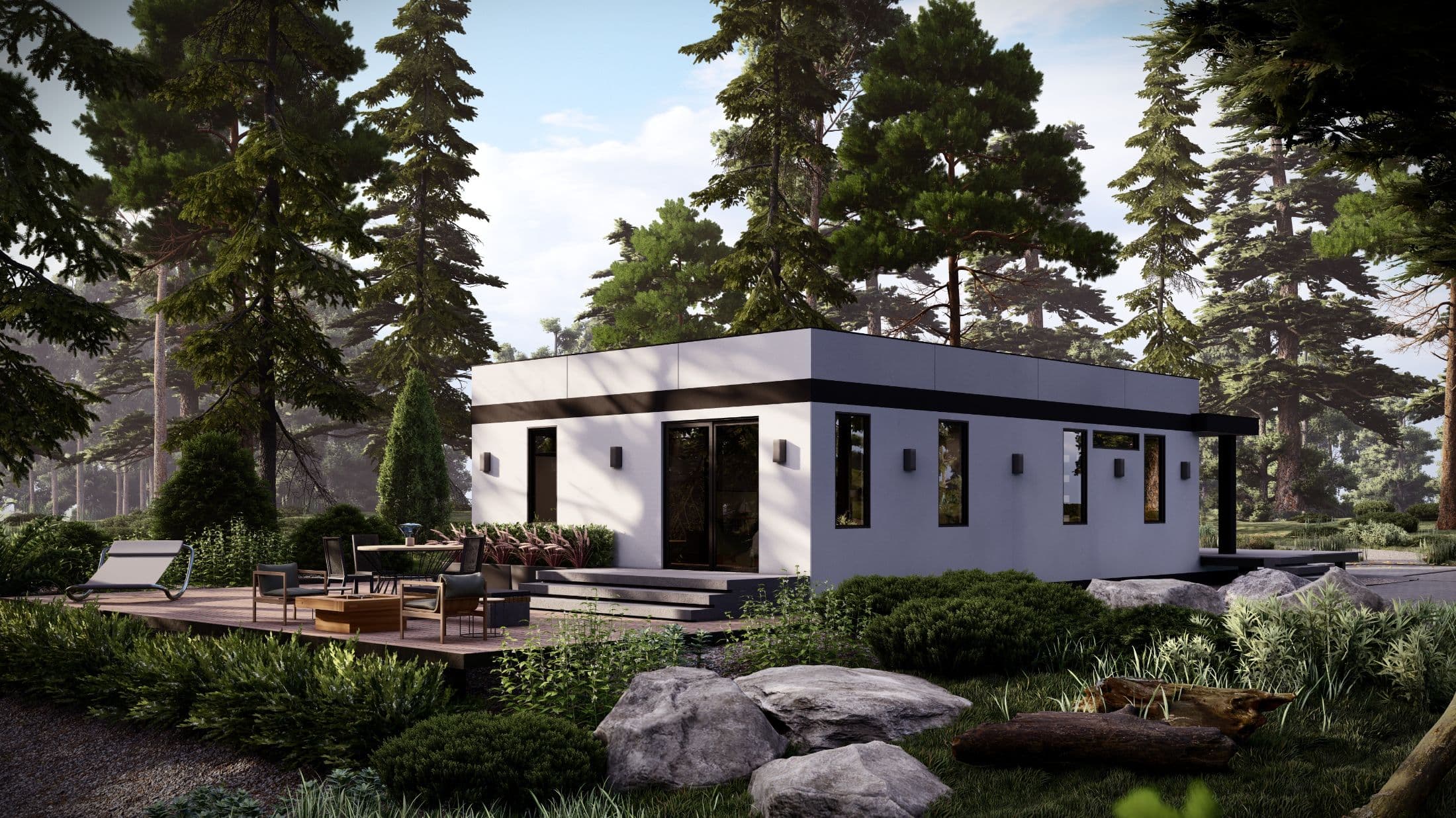 Model 27 exterior home features