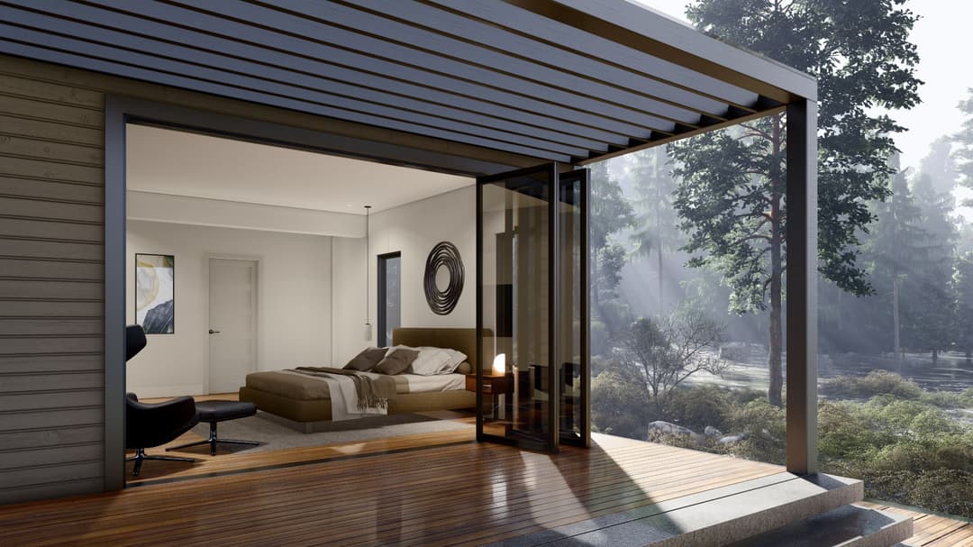 Model 17 exterior home features