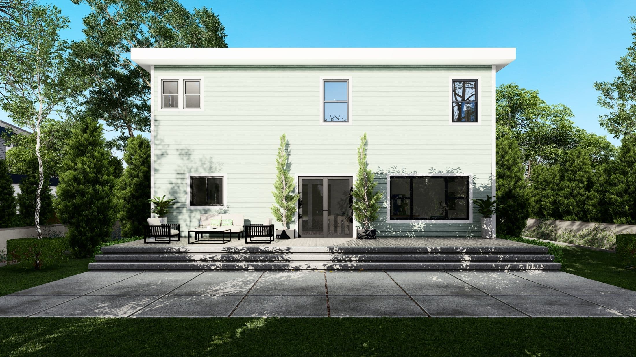 Model 4 exterior home features