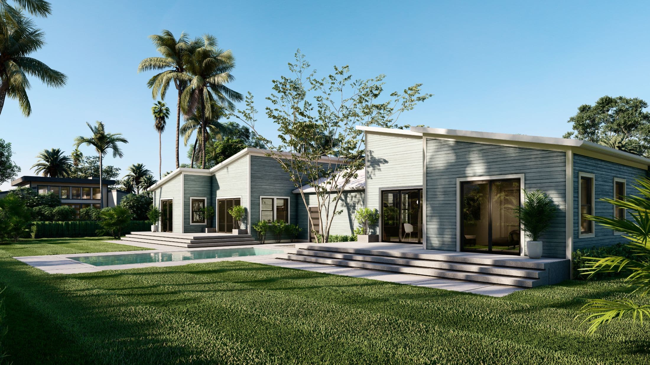 Multi family 3 exterior home features