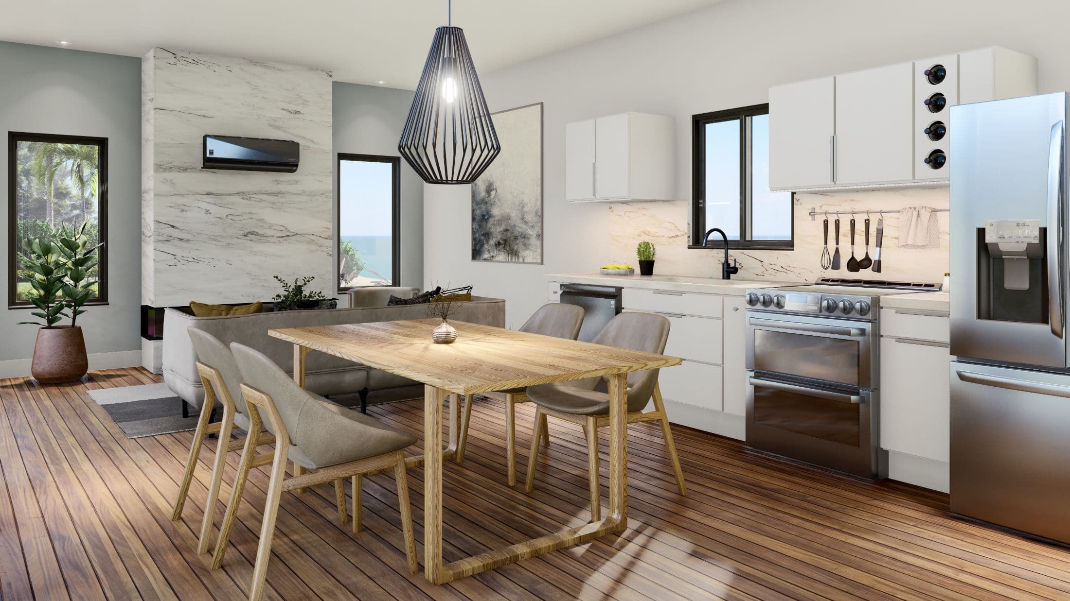 Model 23 kitchen home features