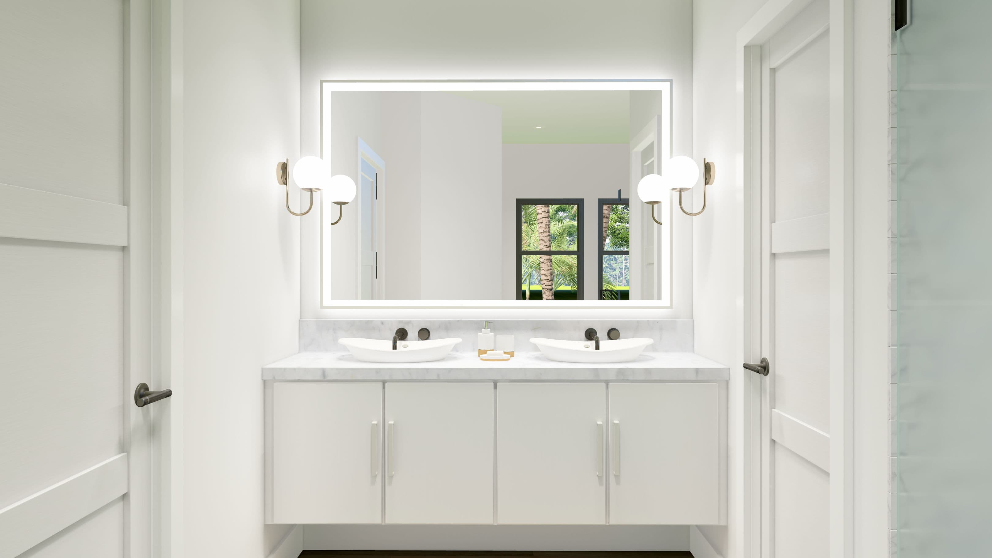 Multi family 3 bathroom home features