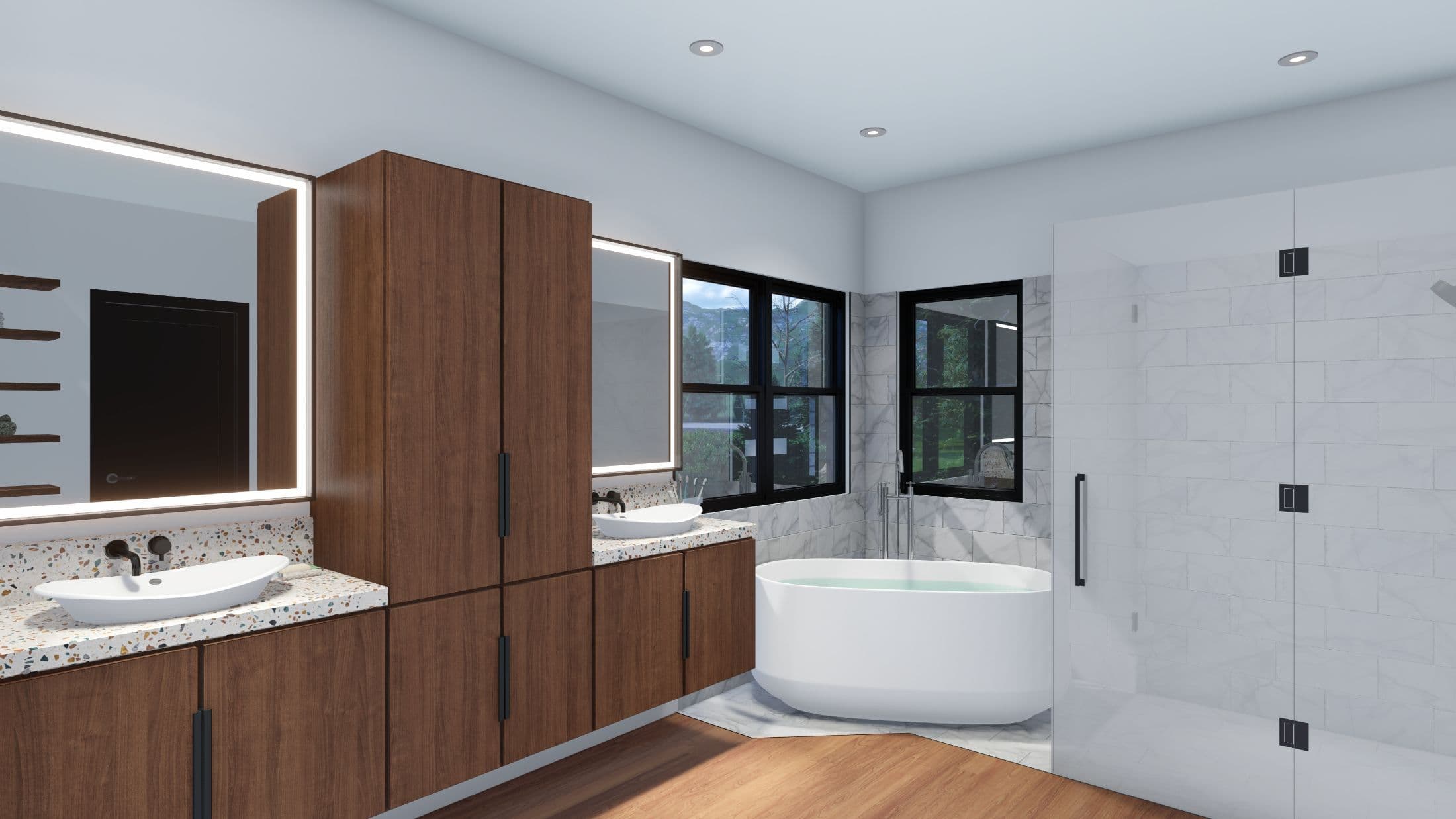 Model 12 bathroom home features