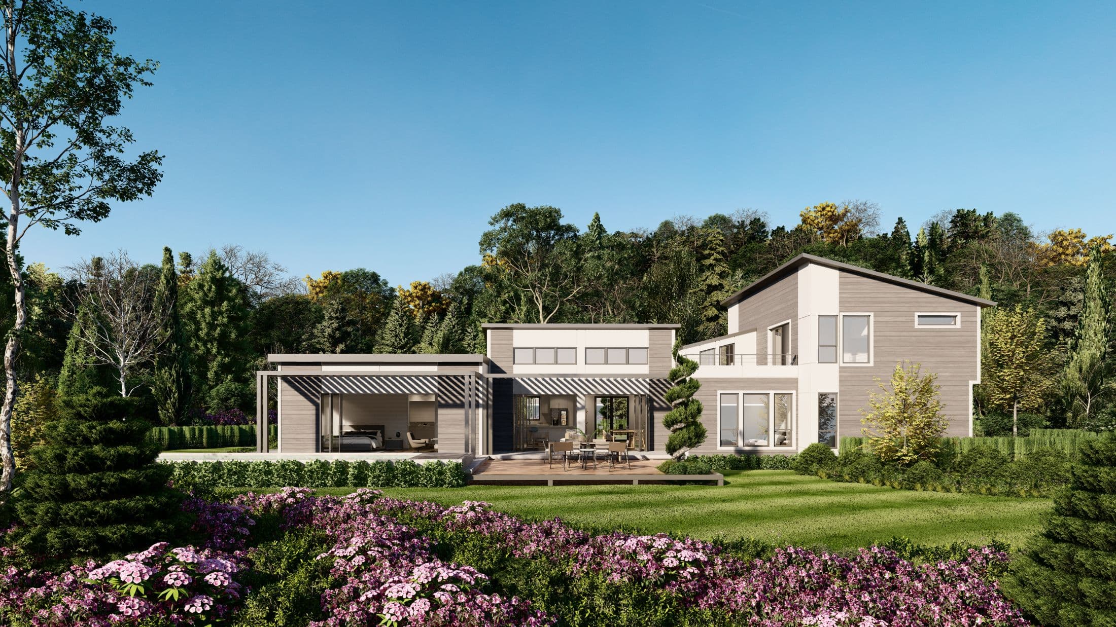 Model 8 exterior home features