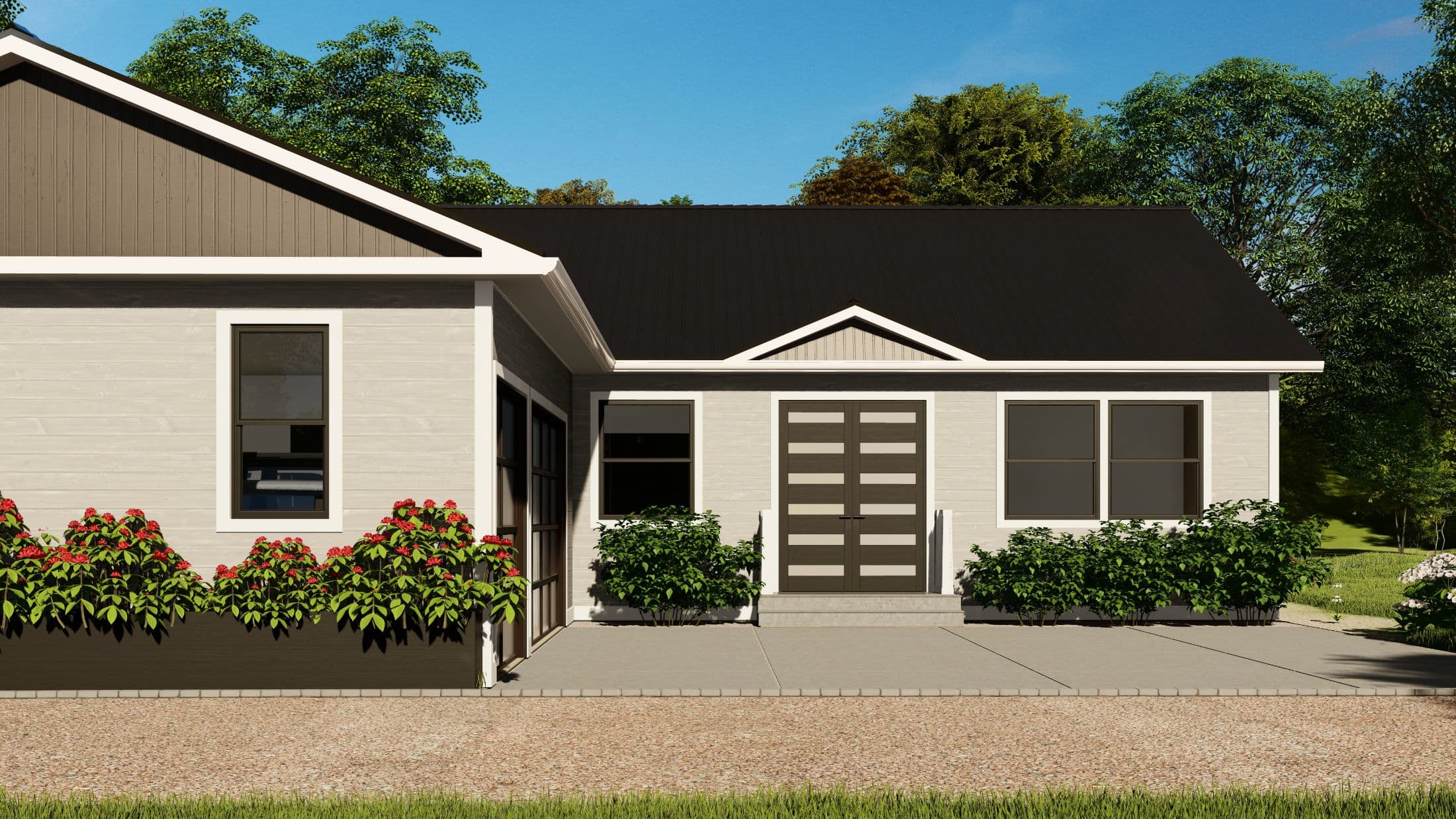 Model 28 exterior home features