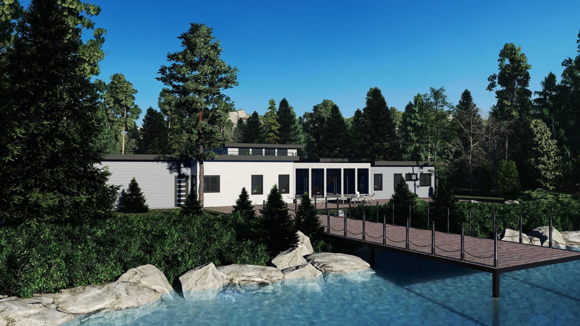 Model 12 exterior home features