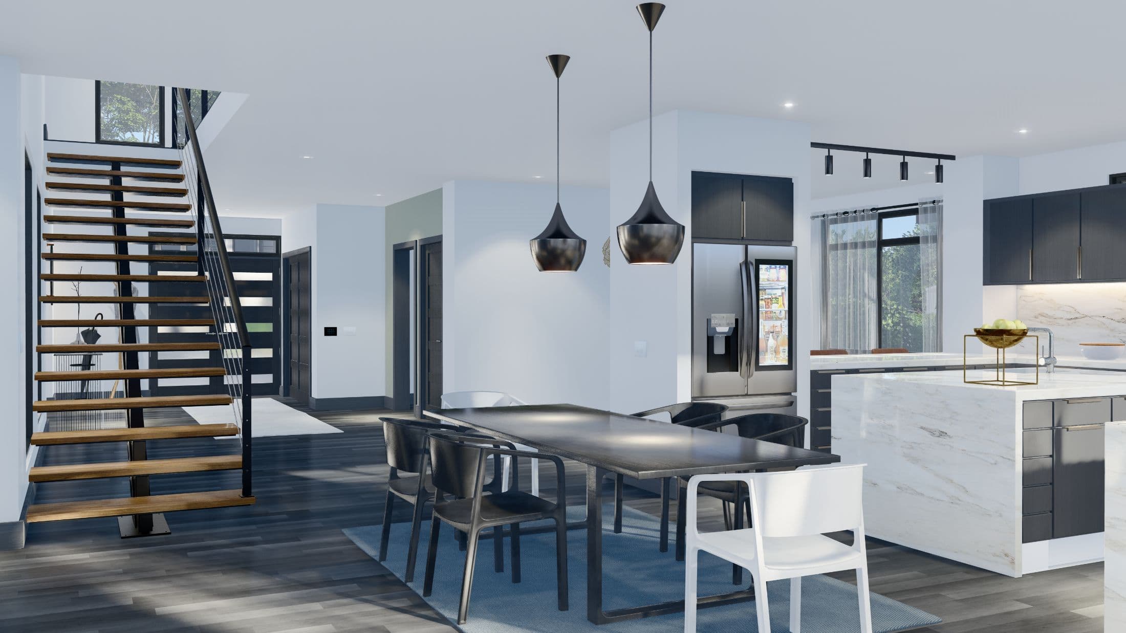 Model 1 interior home features