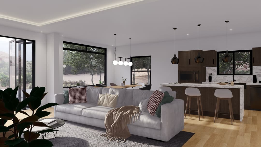 Model 7 interior home features