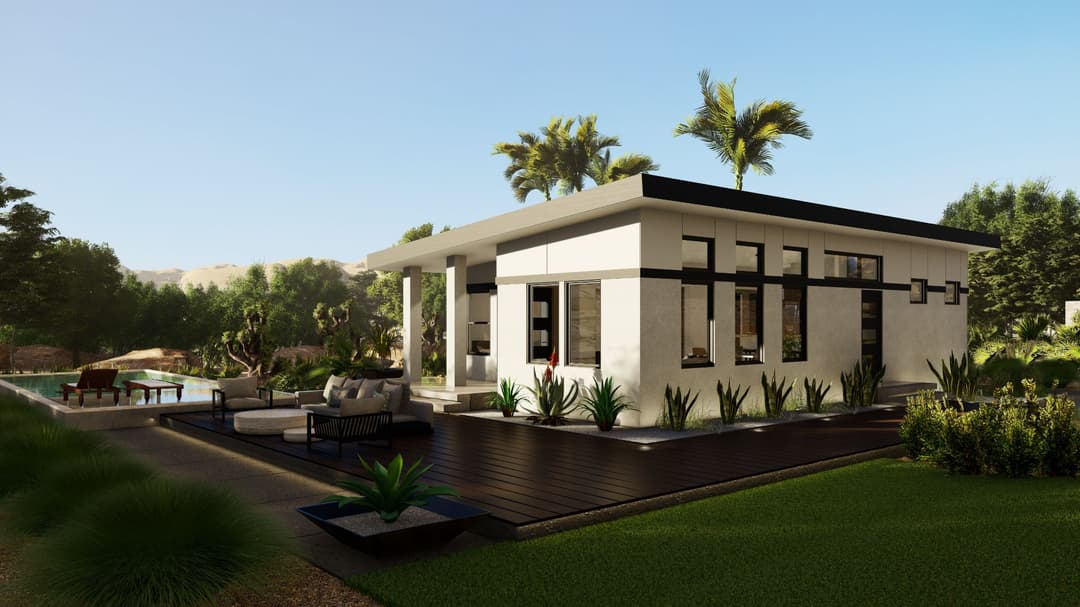 Model 26 exterior home features