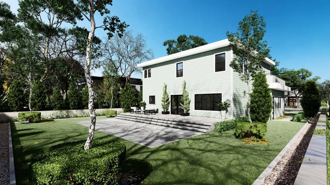 Model 4 exterior home features