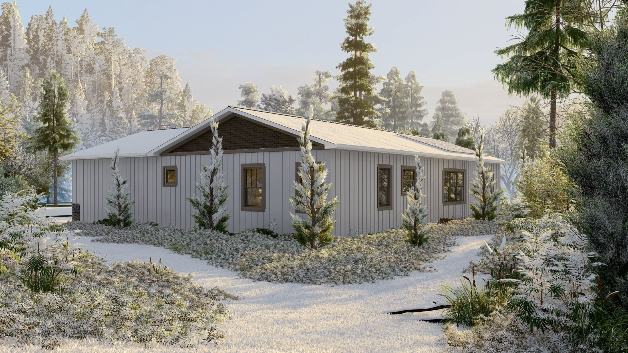 Model 15 exterior home features