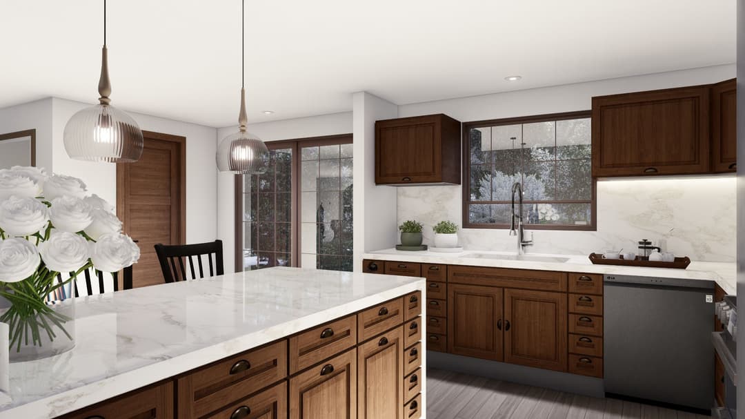 Model 16 kitchen home features