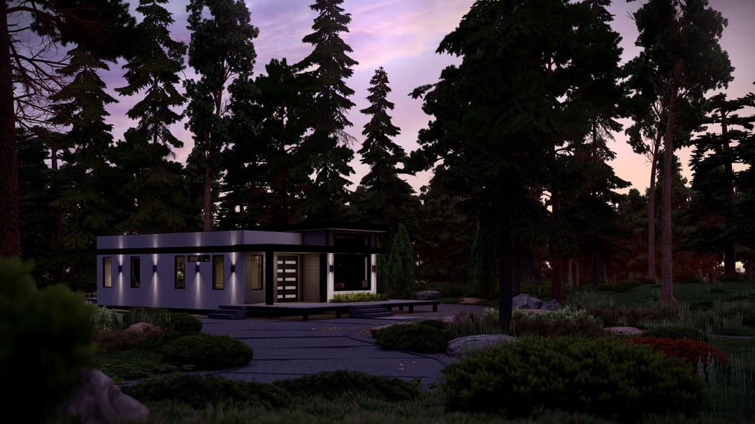 Model 27 exterior home features