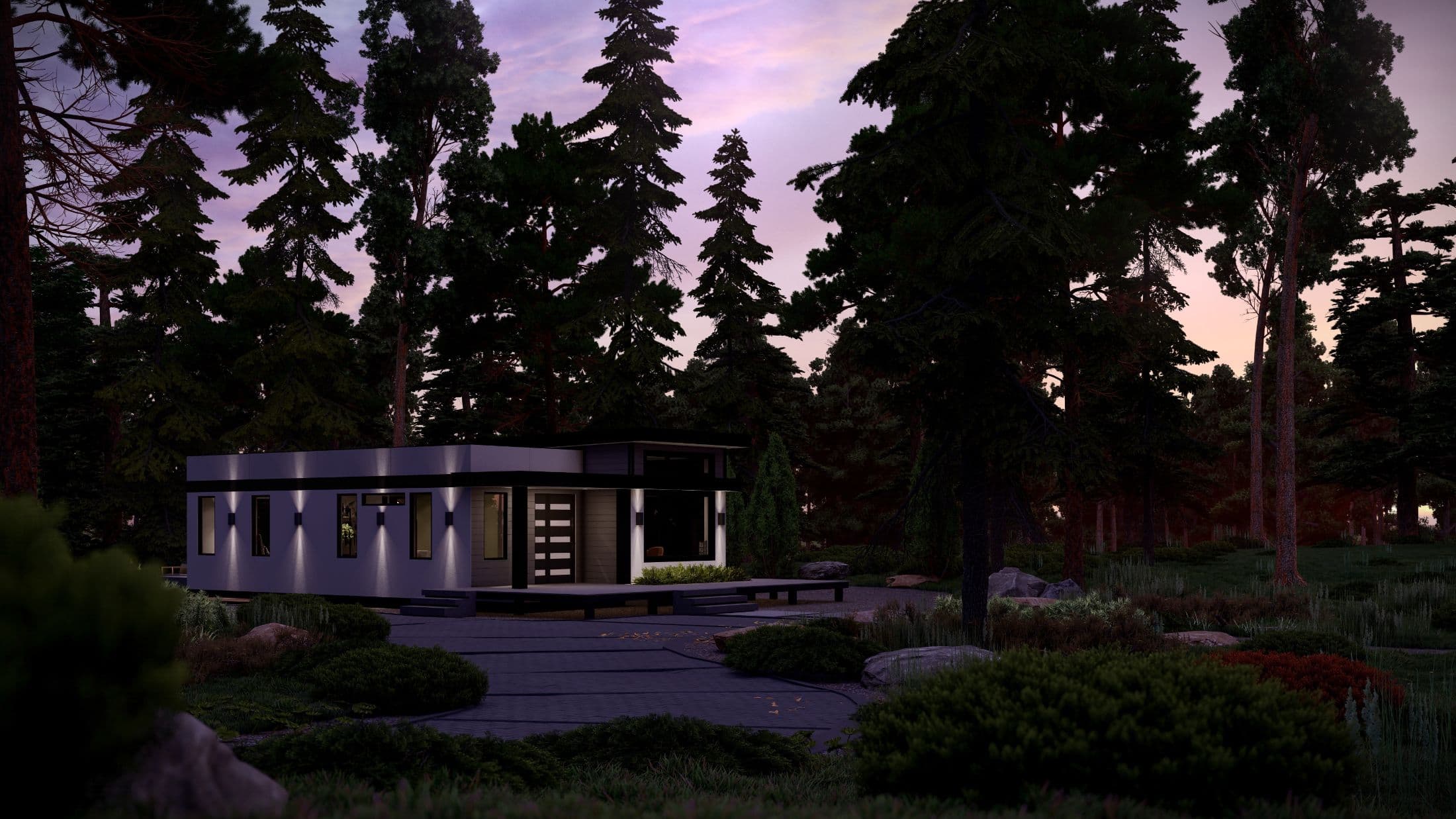 Model 27 exterior home features