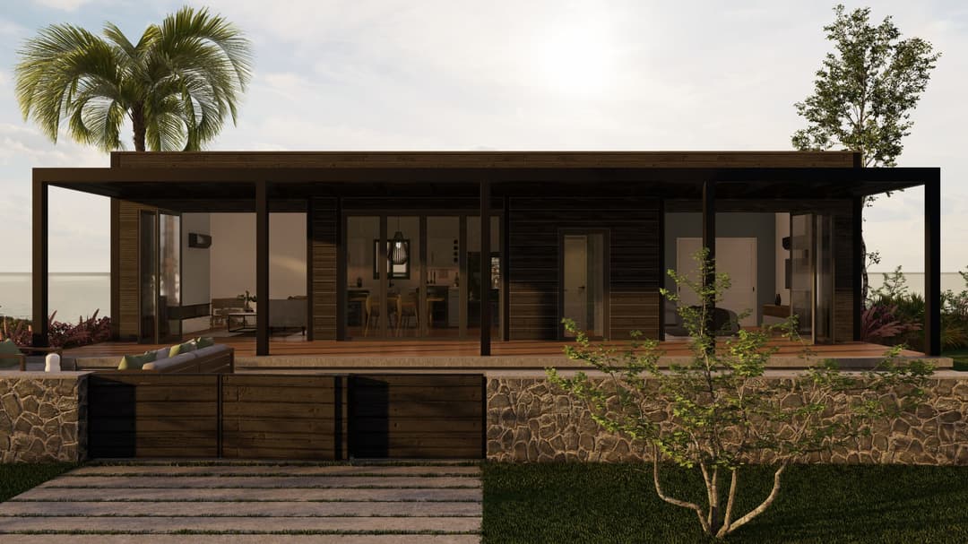 Model 23 exterior home features