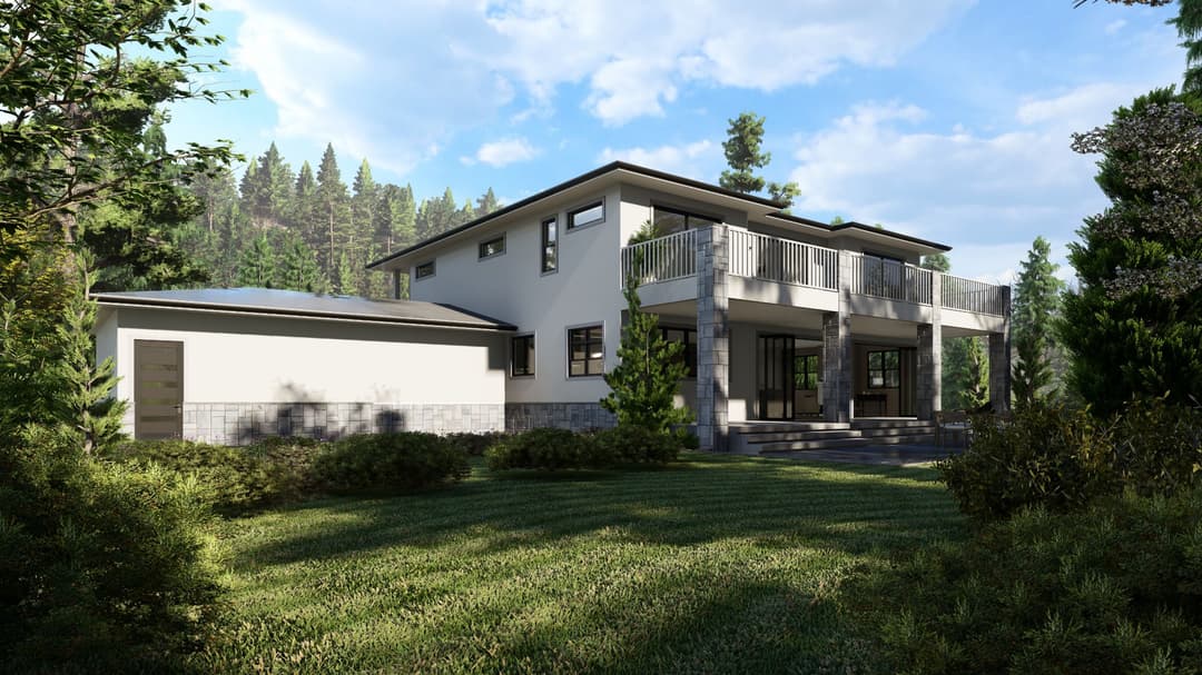 Model 3 exterior home features