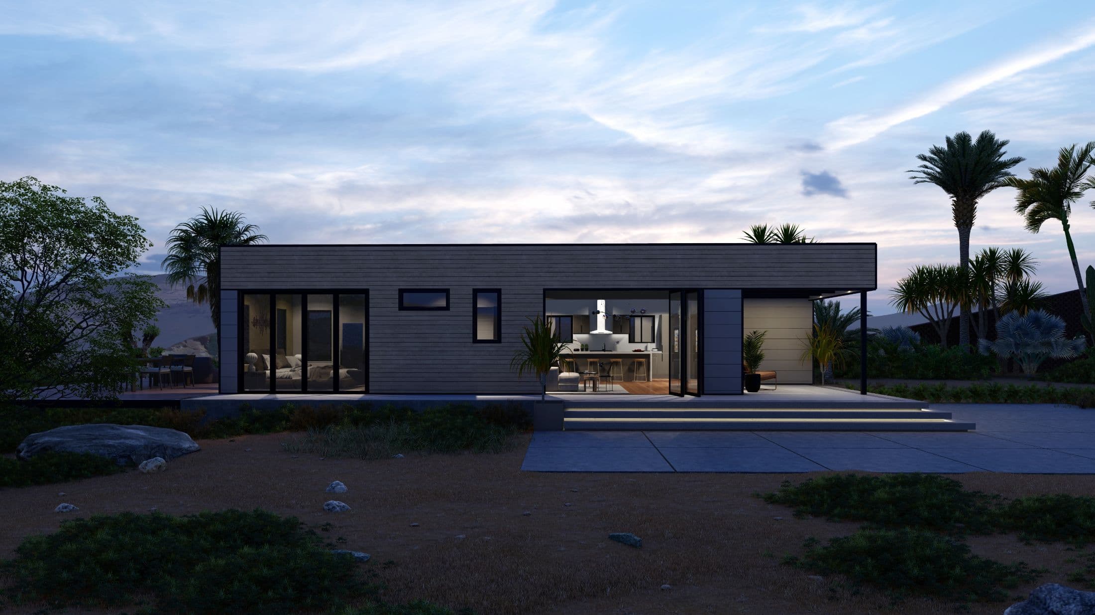 Model 18 exterior home features