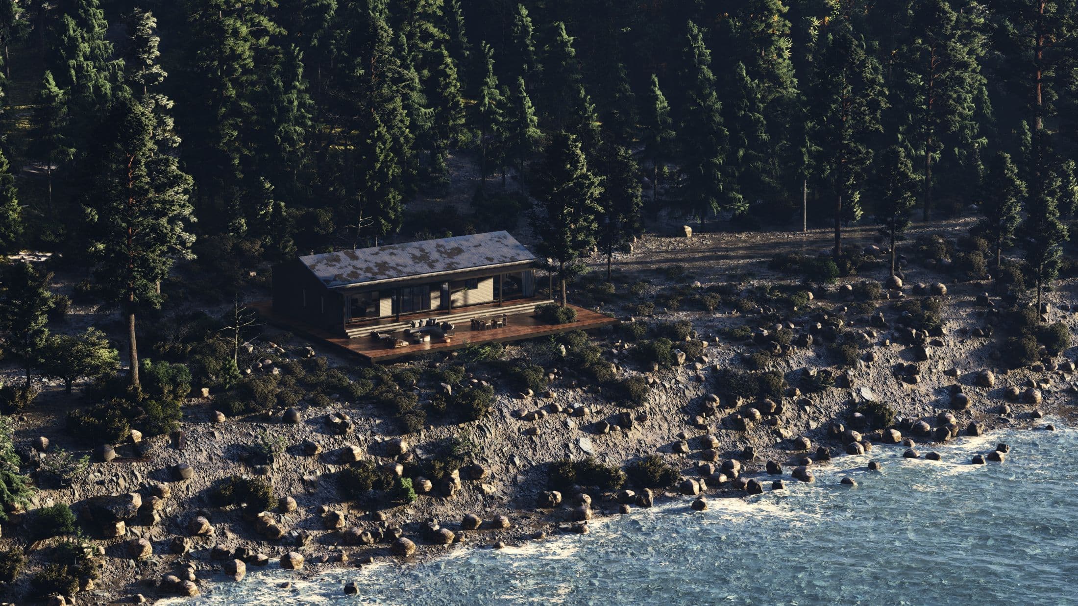 Model 17 exterior home features