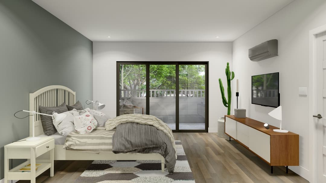 Multi family 2 bedroom home features