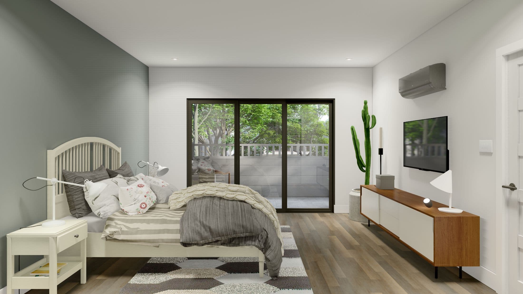 Multi family 2 bedroom home features