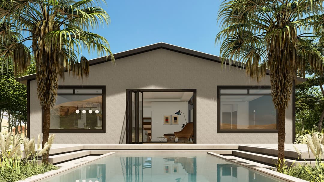 Model 7 exterior home features