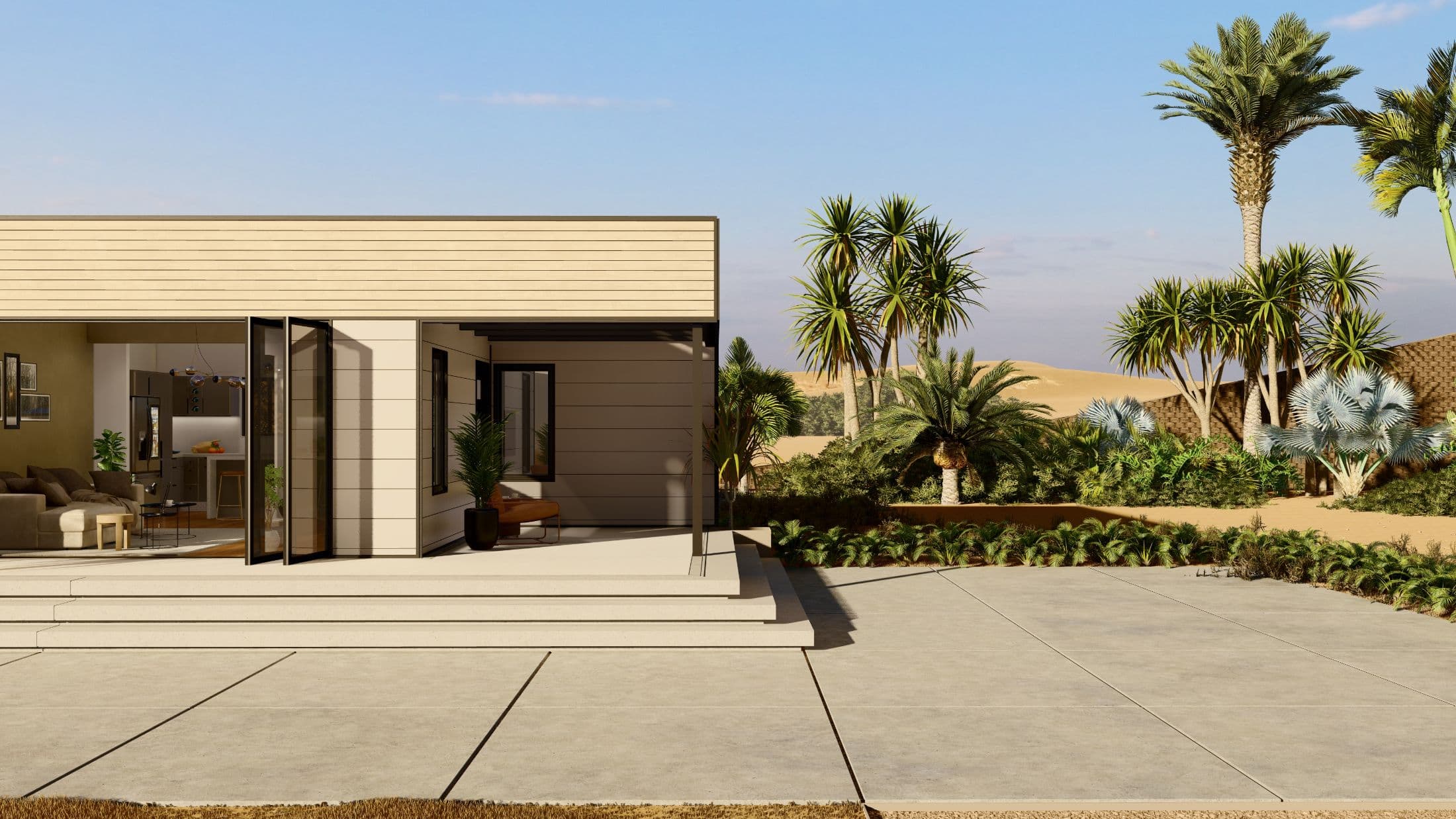 Model 18 exterior home features