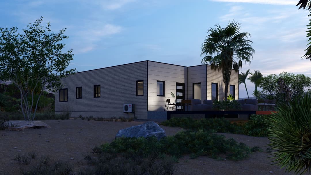 Model 18 exterior home features