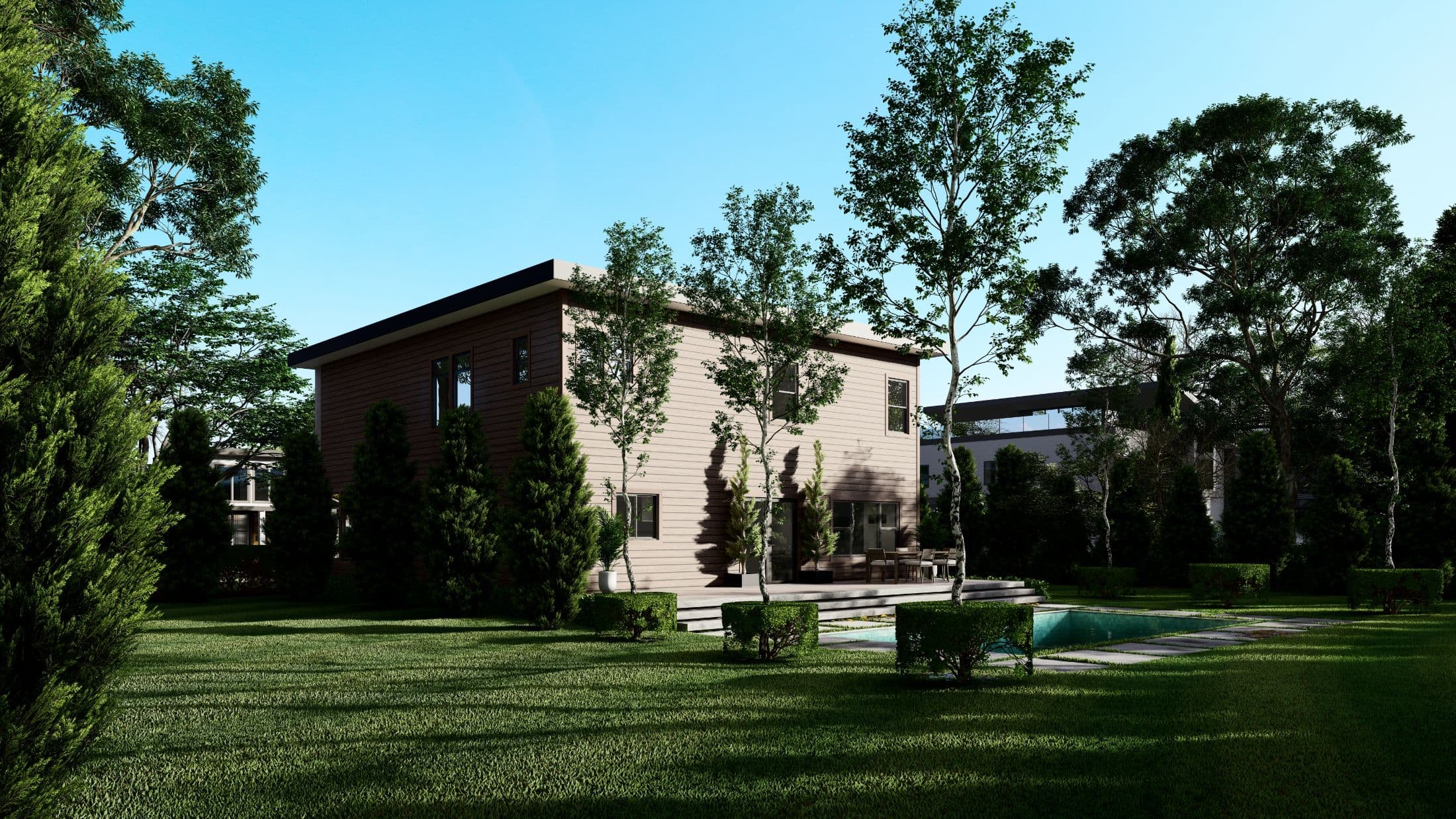 Model 5 exterior home features