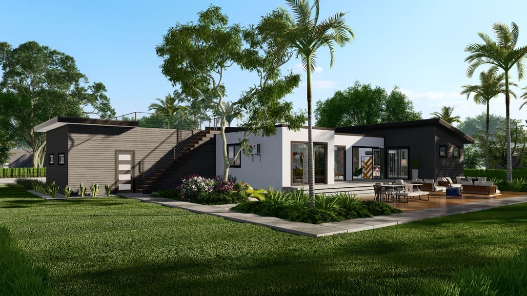 Model 29 exterior home features