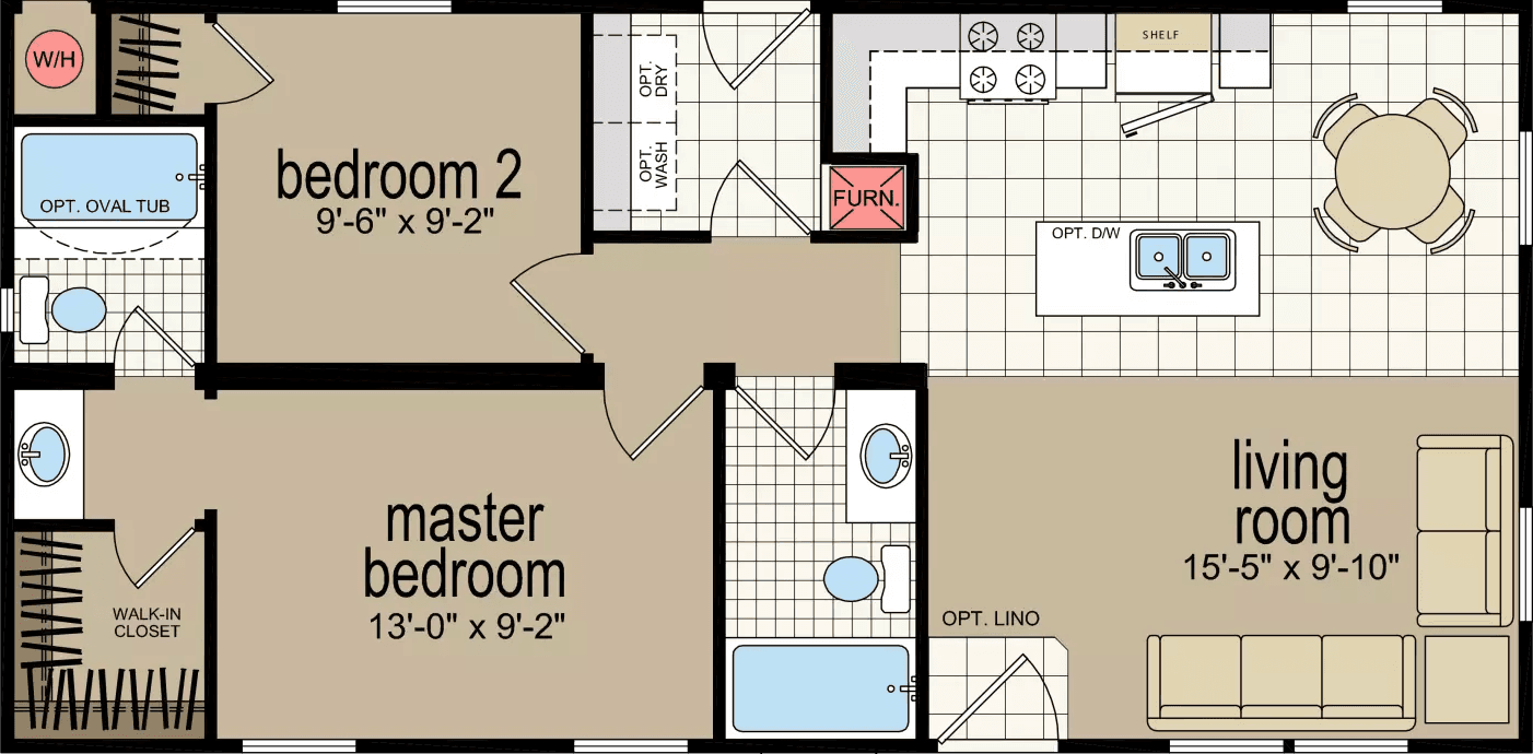 Cm-8402d floor plan home features