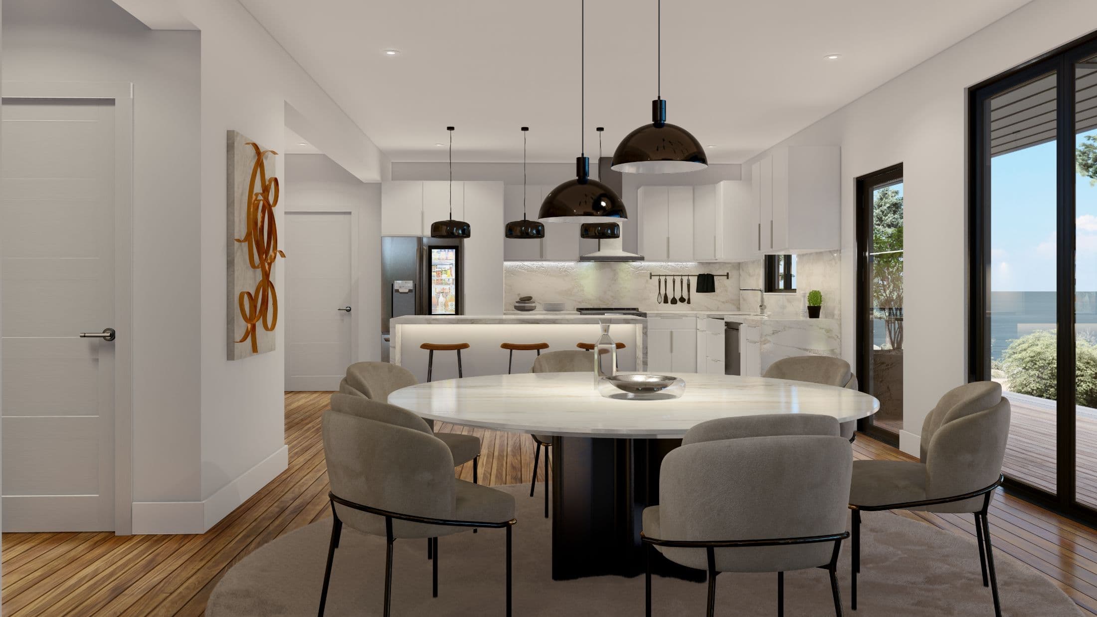 Model 17 interior home features