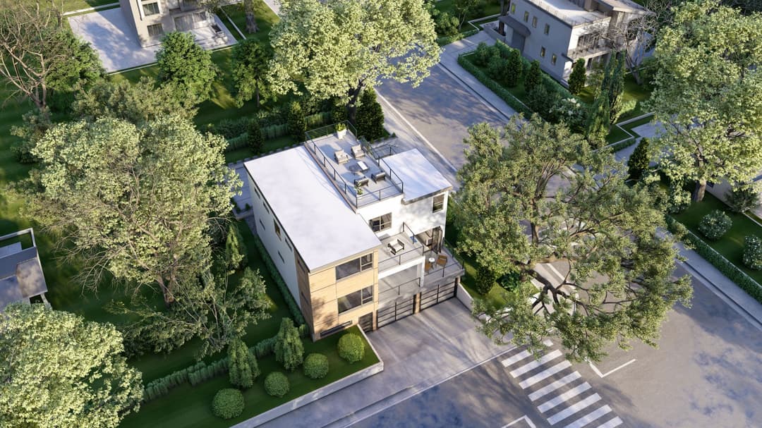 Model 9 exterior home features