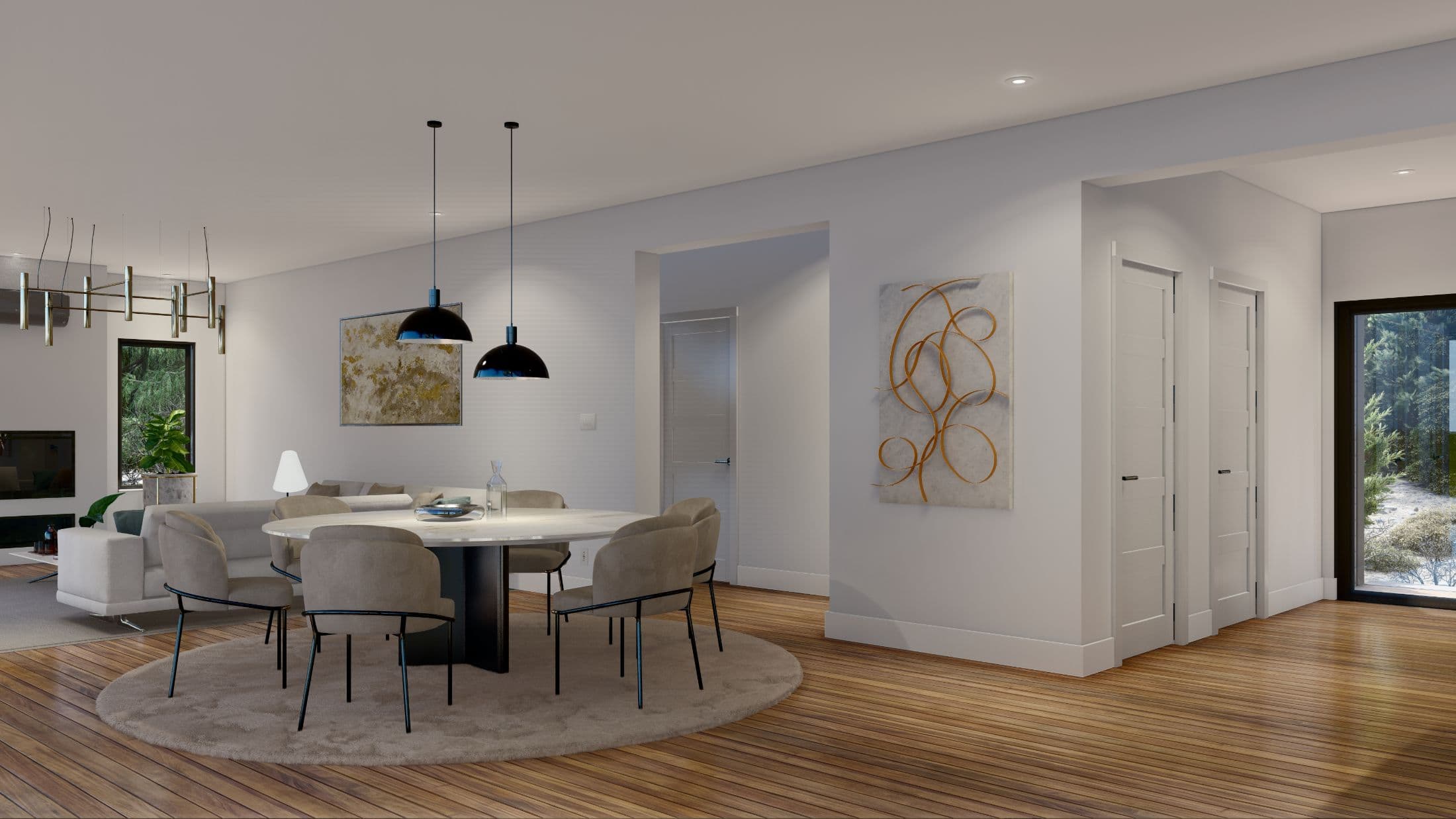 Model 17 interior home features