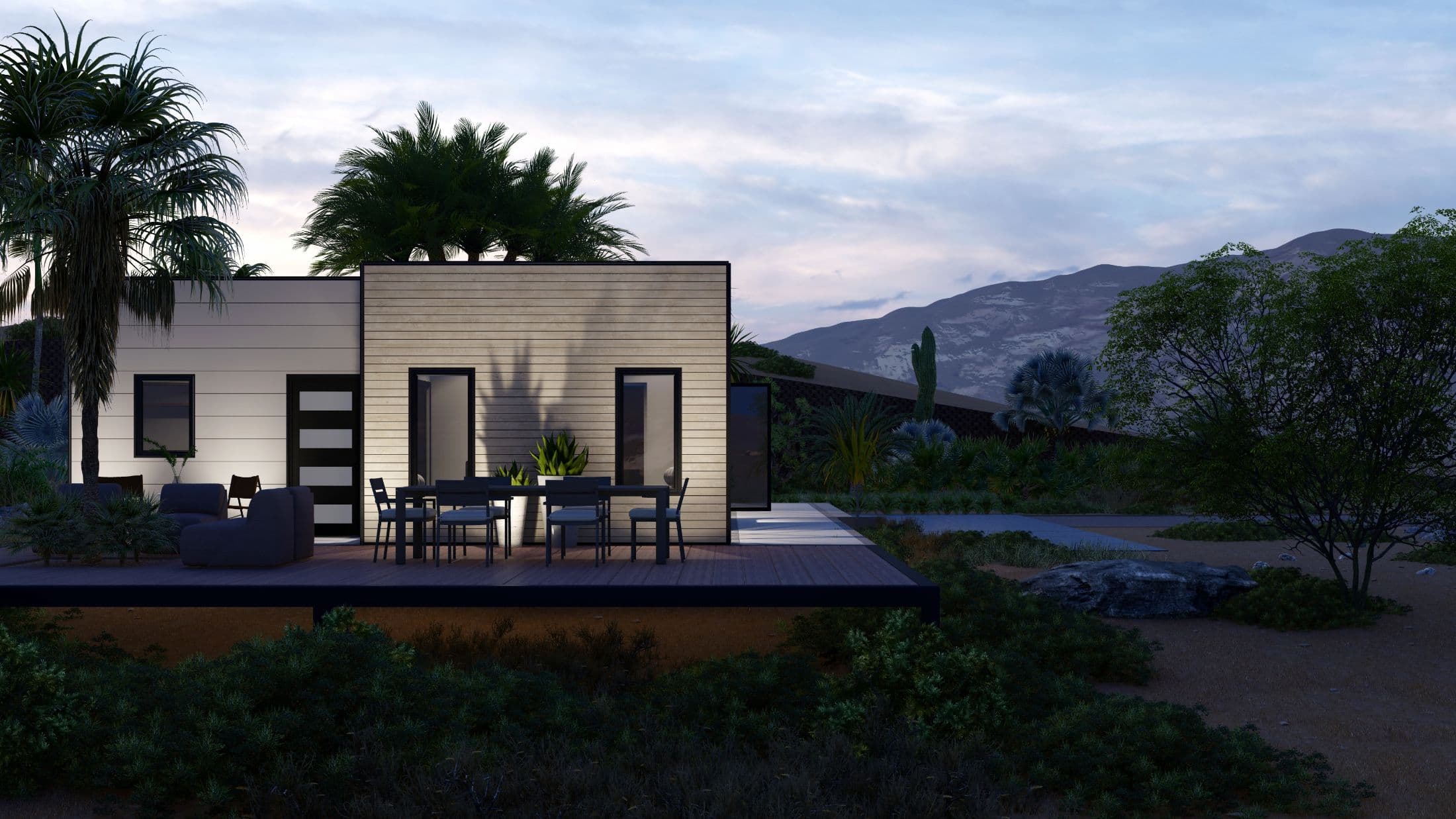 Model 18 exterior home features