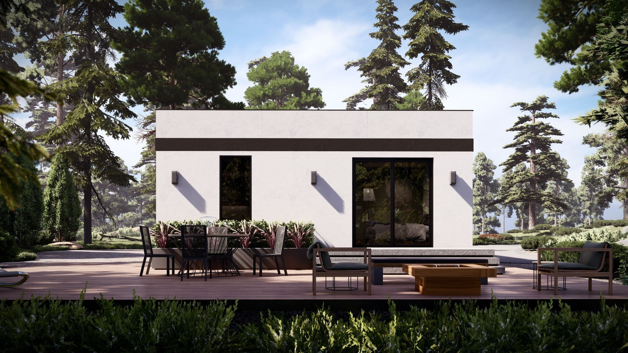 Model 27 exterior home features