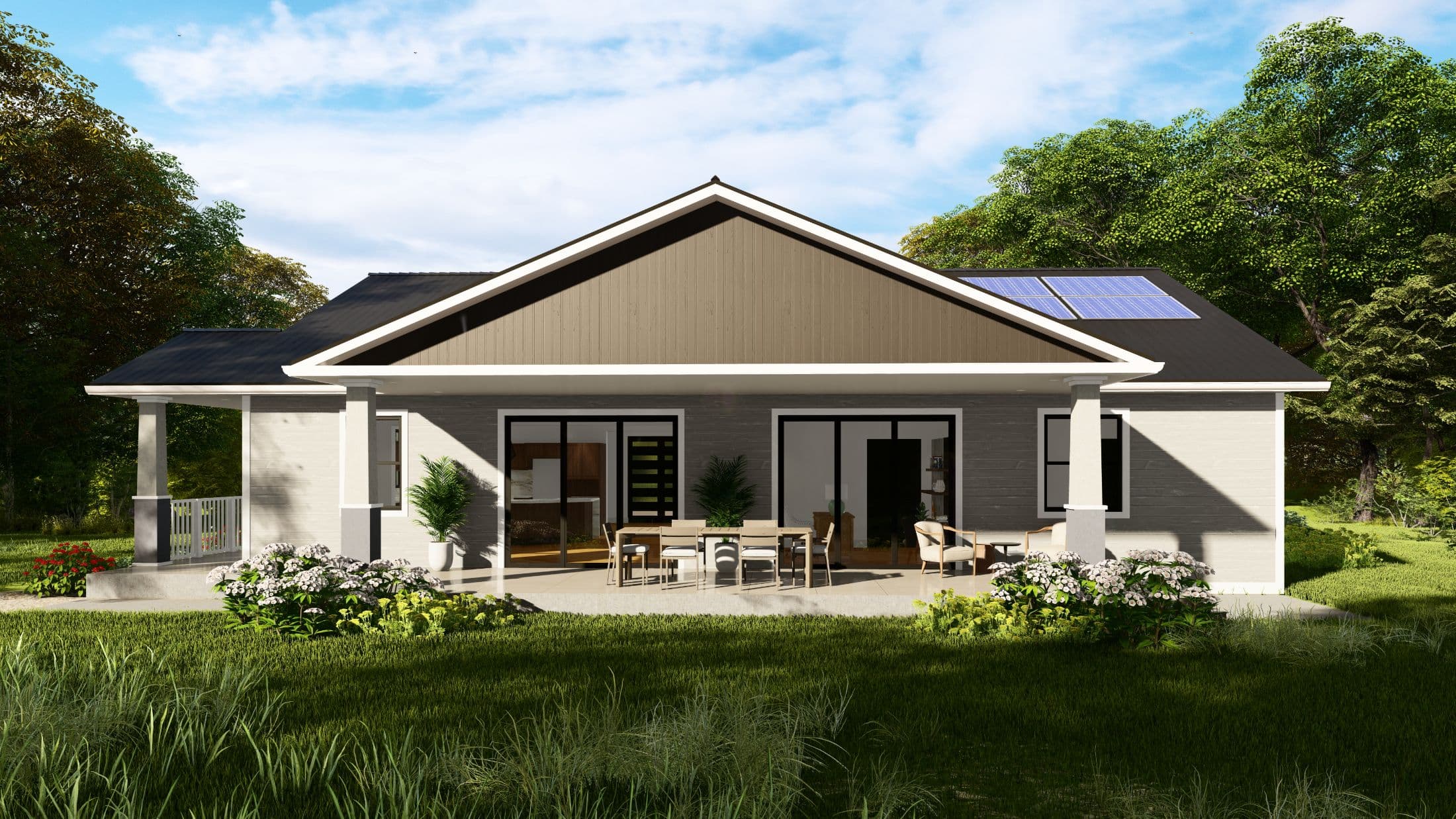 Model 28 exterior home features