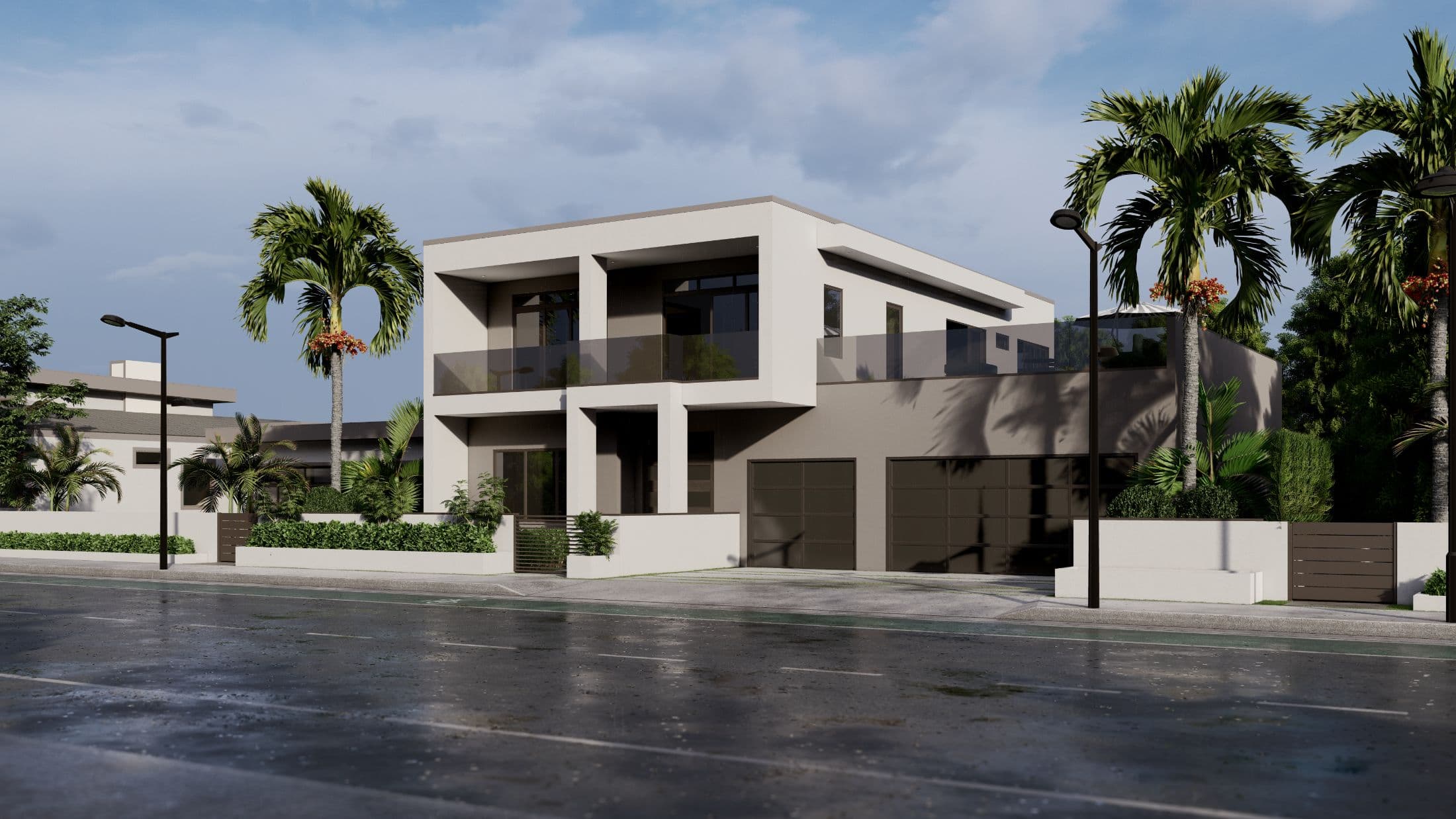 Model 11 exterior home features