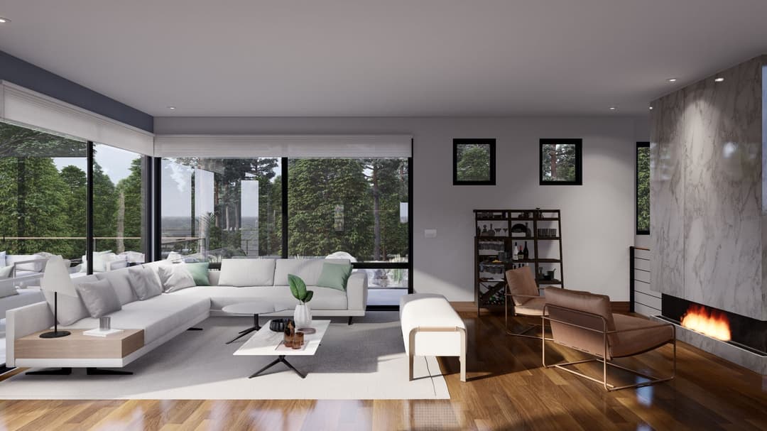 Model 2 interior home features